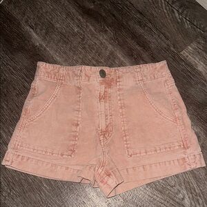 Women's Pink Denim Shorts
